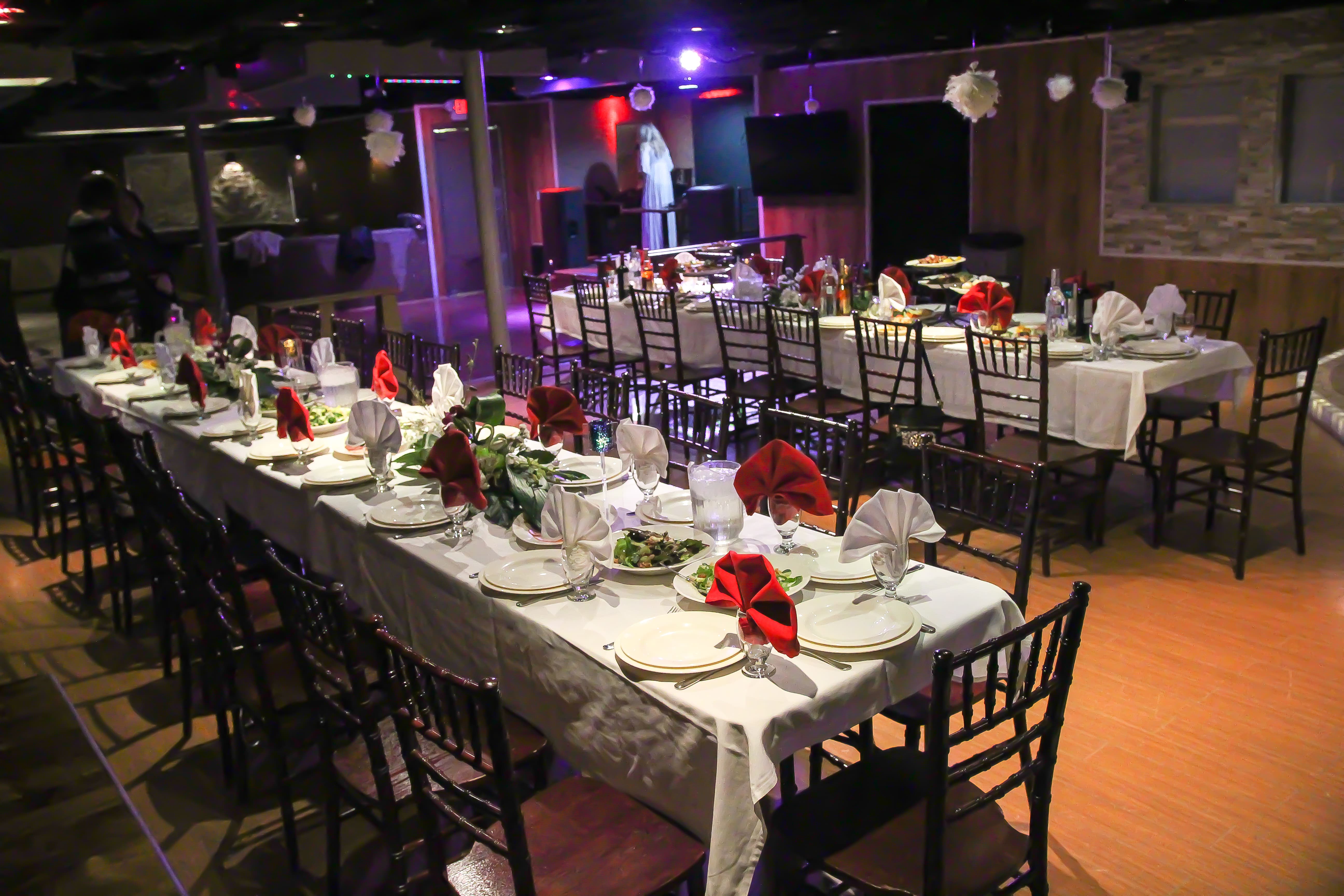 Restaurant Europa in Cleveland Ohio Private Dining Room Table Setting