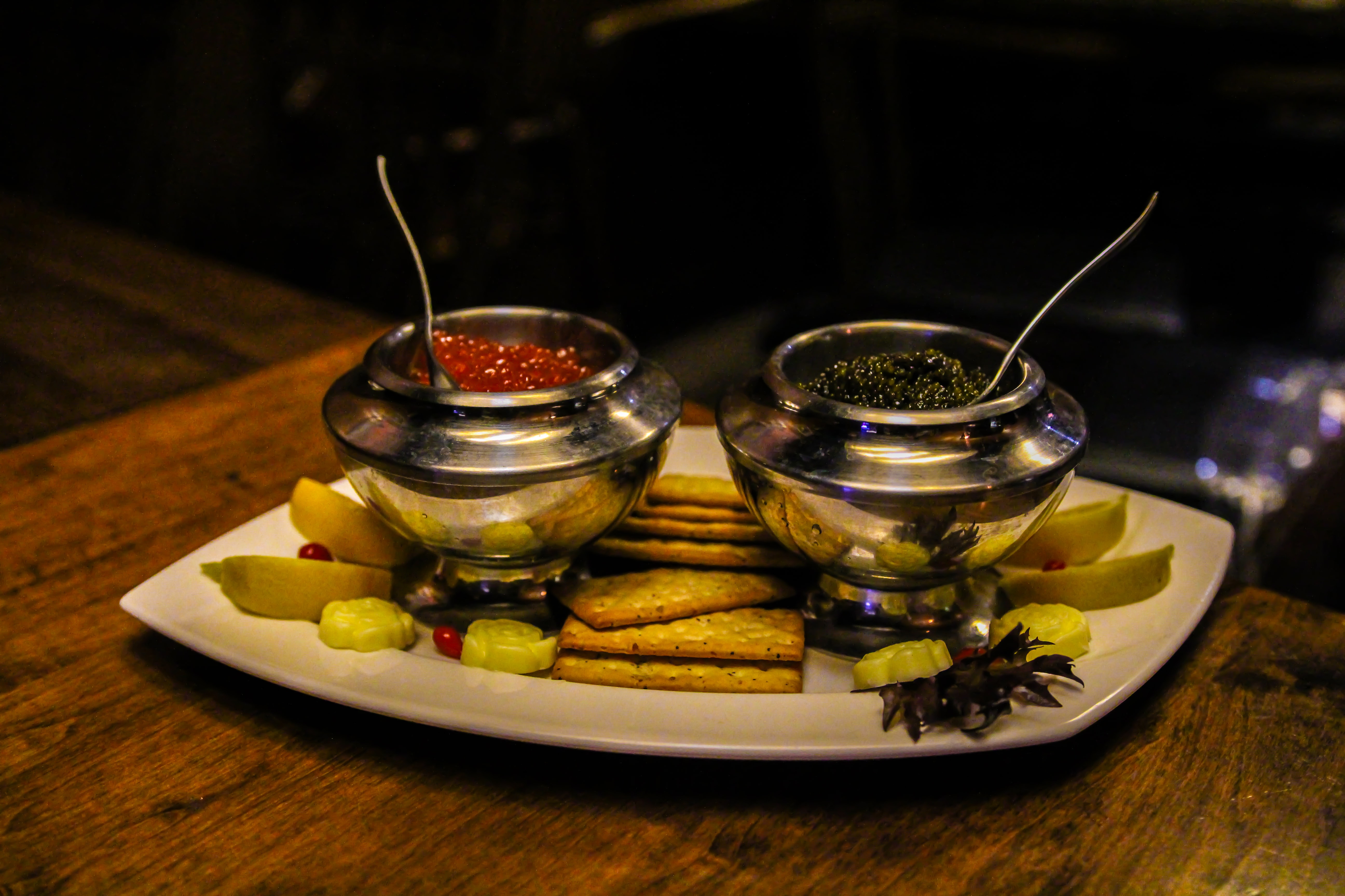 Restaurant Europa in Cleveland Ohio Private Dining Room Food Caviar